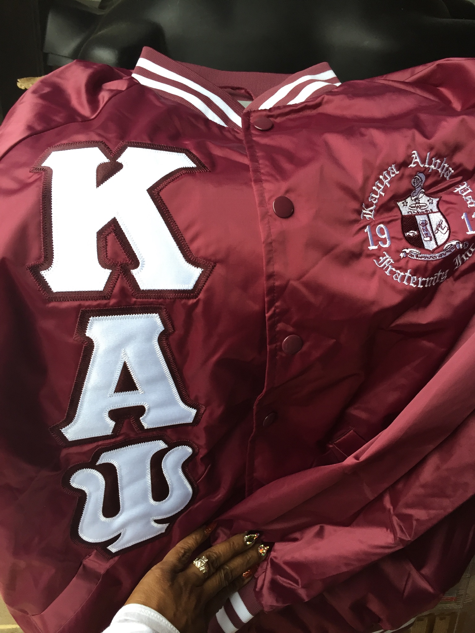 Kappa Alpha Psi Nupe Varsity Satin Jacket - Paragon Jackets