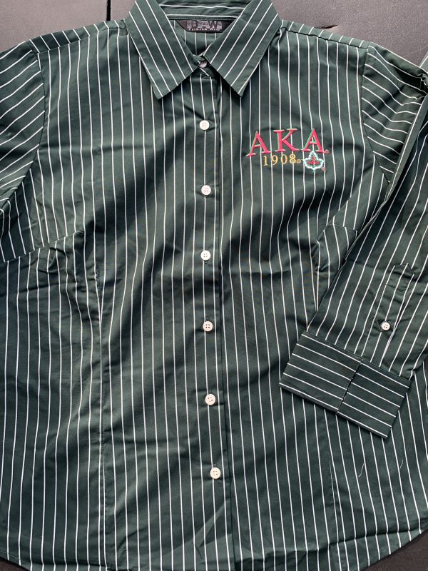Ladies Contour AKA Oxford Dress Shirt - Image 5