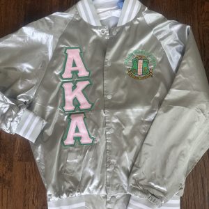 AKA Silver Satin Jacket