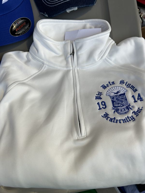 Phi Beta Sigma Performance Fleece 1/4 zip Pullover - Image 2