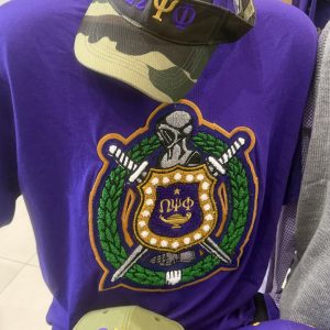 Omega Chenille shield tshirt