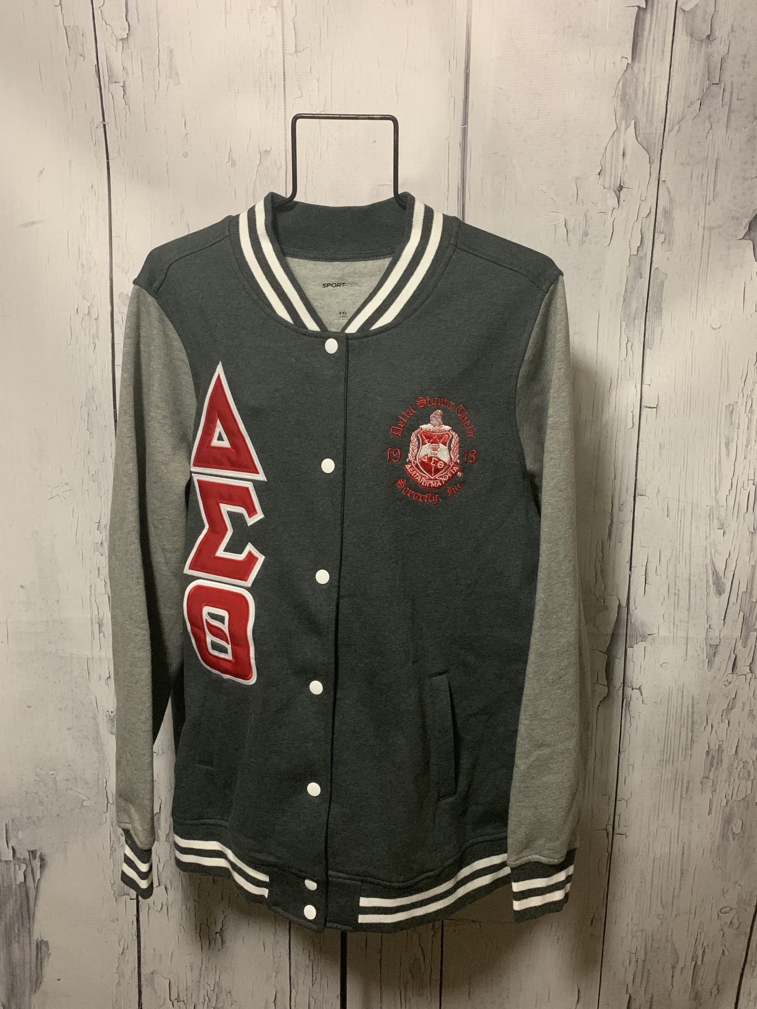 Ladies Fleece Varsity Letterman Jacket Xpress Yourself Sportswear